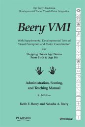 BEERY6, Beery-Buktenica Development Test of Visual-Motor Integration Sixth Edition - Product Range