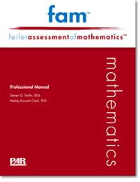 FAM - Feifer Assessment of Mathematics, Product Range